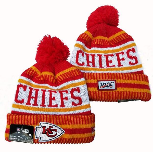 

2020 Brand Hip Hop моды новых женщин KC Chiefs Шерстяные Шапки осень зима Hat Sports Вязание Женский Skullies Шапочки