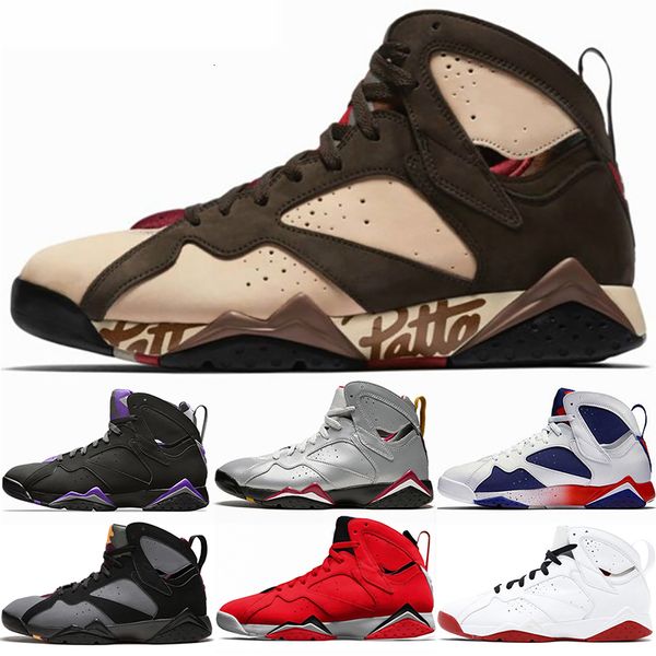 

wholesale 7 7s basketball shoes mens trainers tinker alternate patta gmp men athletic sports sneakers outdoors size 8-13