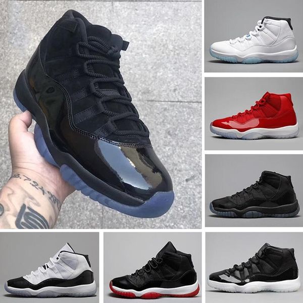 

11 xi 11s platinum tint men basketball shoes designer retros cap and gown prom night bred barons concord 45 grey retro mens sports sneakers, White;red
