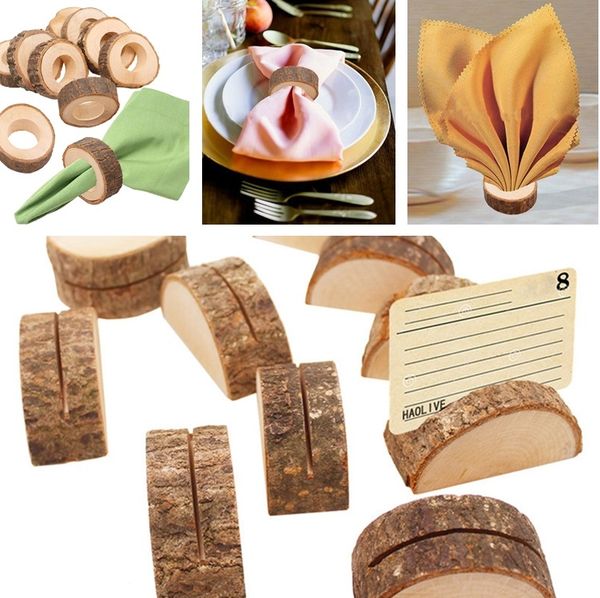 

new rustic vintage wooden napkin ring wood creative birthday party bar wedding table diy decoration rings party decoration 4866