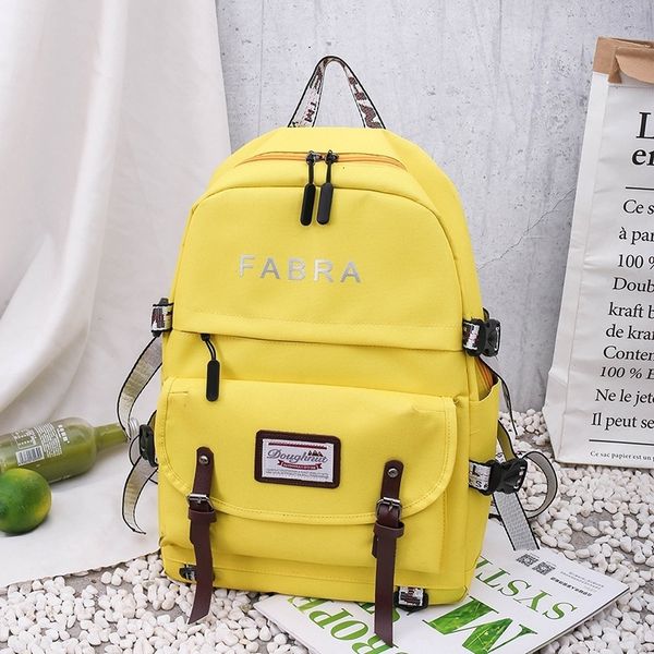 

female personality trend backpack schoolbag large capacity primary and secondary school schoolbag travel leisure backpack