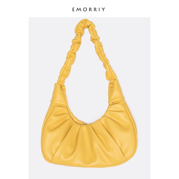

2020 new women's shoulder bag niche design underarm ladies clutch bag fashion fold soft face ladies shoulder