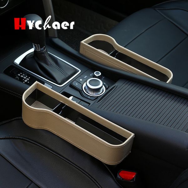 

car organizer seat gap pu case auto storage box pocket seat side slit for phone coins cigarette keys cards wallet for universal