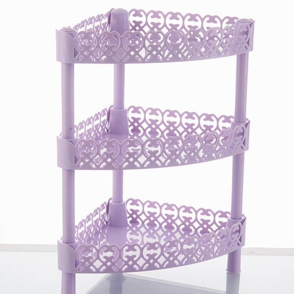 

3 tier plastic corner lace floor-standing shower caddy bath storage shelf rack basket organiser storage racks bathroom finishing rack