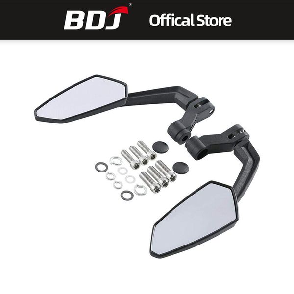 

bdj for universal retrofit motorcycle 8mm 10mm angled rearview mirror