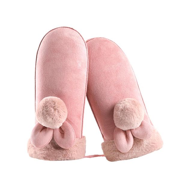 

fleece gloves women wool lined winter warm thick ski warm winter outdoors sports gloves 2020 new portable soft wearable e