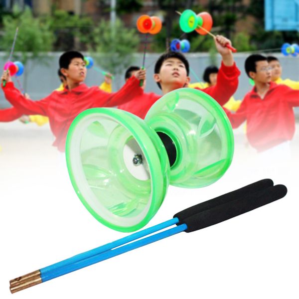 

дети с веревкой смешные light glow soft хобби жонглирование высокоскоростной diabolo набор игрушек hand play классический профессиональный п