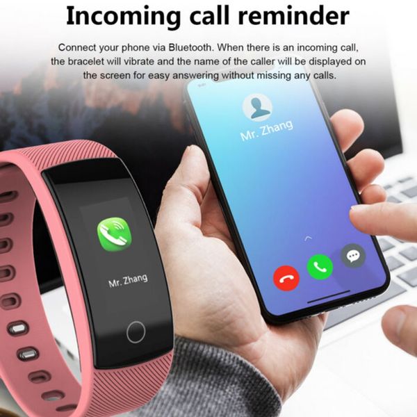 

qs80 plus color screen smart wristband ip67 waterproof health monitoring multi-function sports watch