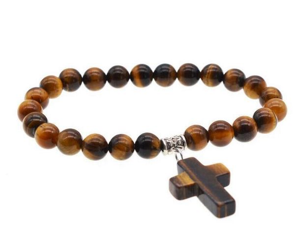 

8 мм кварц натуральный камень аура крест подвеска браслет модные аксессуары унисекс серебряный браслет женский подарок на праздник браслет м, Golden;silver