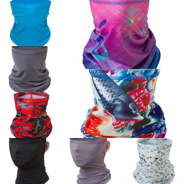

f88bk high elastic outdoors fishing bandana multi-functional tube scarf face headband mask headband outdoor fishing buffs scarflot bandana, Black
