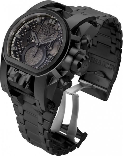 

model 25211 - invicta men's watch swiss quartz reserve bolt zeus men 5040.d 1042 52mm black stainless steel dual time zone