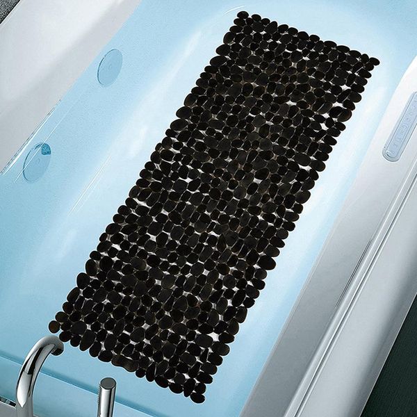 

solid stone bathroom shower mats anti-skid rug suction cup bathtub non-slip carpet