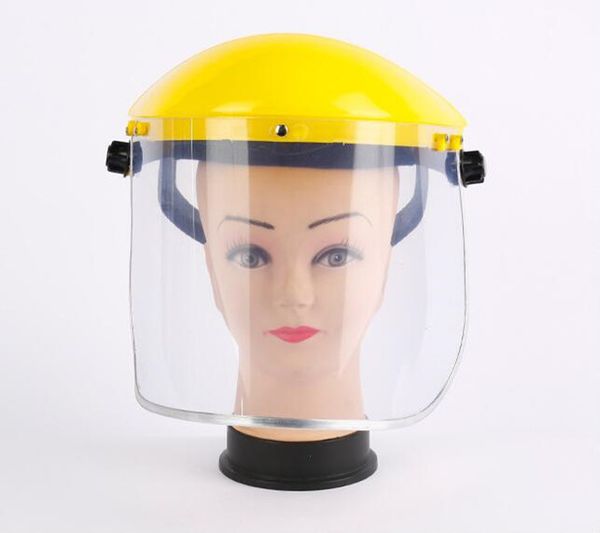 

Безопасность Защитная маска Регулируемая головка установлена ​​Face Eye Shield Screen шлифовального масло-Влагонепроницаемый маска Желтый Оранжевой shipping1