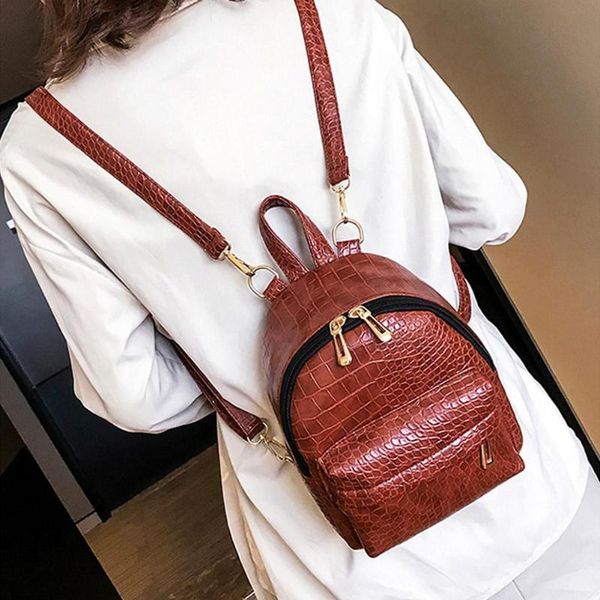 

2019 Рюкзаки женские из кожи аллигатора Рюкзаки женские Школьные рюкзаки женские С