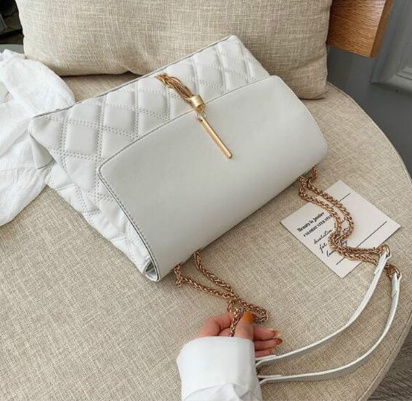 

designer retro women chain big tassel handbags women shoulder bags luxury pu leather crossbody bag large tote lady purse new/42