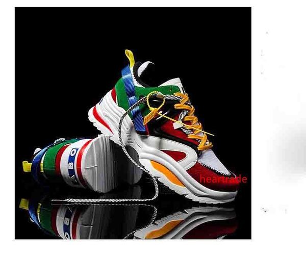 

new platform men casual shoes 2019 ins trends woman sneakers height increasing sports shoes light chaussures femme