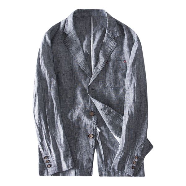 

klv men suit jacket suit jacket men's slim fit linen blend pocket stripe long sleeve suits blazer outwear 4, White;black
