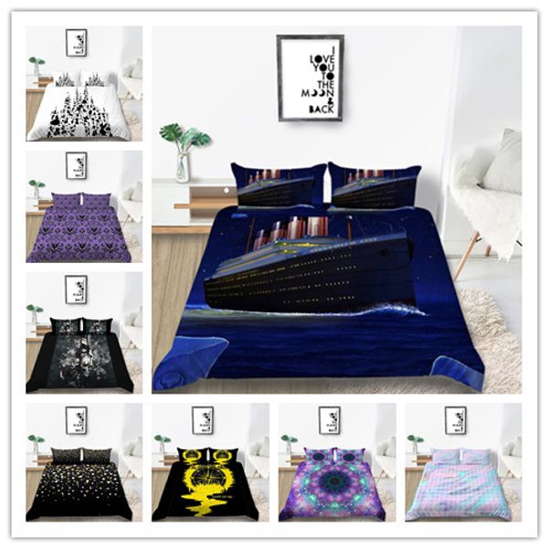 

various time art bedding set microfiber duvet cover with pillowcase 3pcs