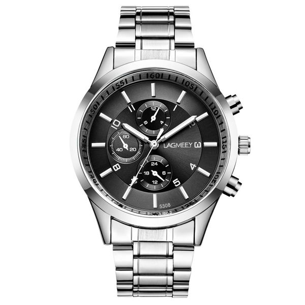 

fngeen classic business watch applied brass dail design waterproof clock man watches men wristwatch, Slivery;brown