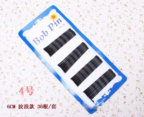 

invisible hair accessories black bobby pin ball tip clip headdress fine hairpin 6 cm hair pin edge clip 1cards=36pcs fj3229, Slivery;white