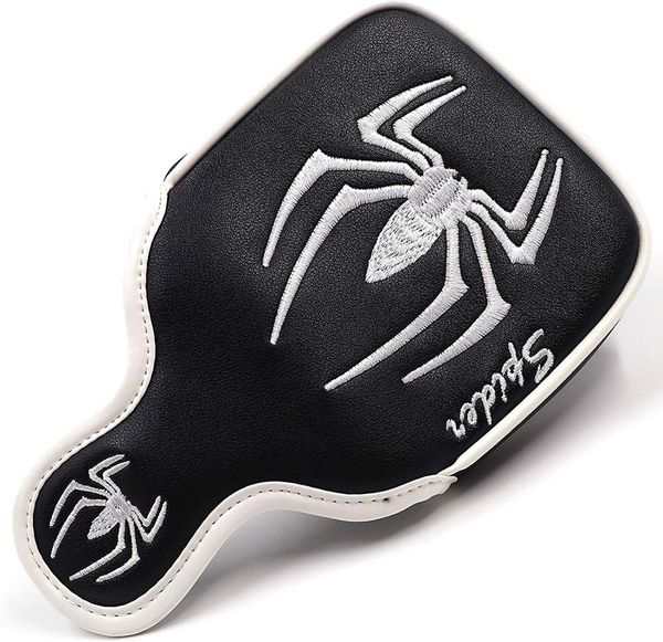 

новый маллет golf putter headcover кожа pu паук дизайн крышка головки для клюшки