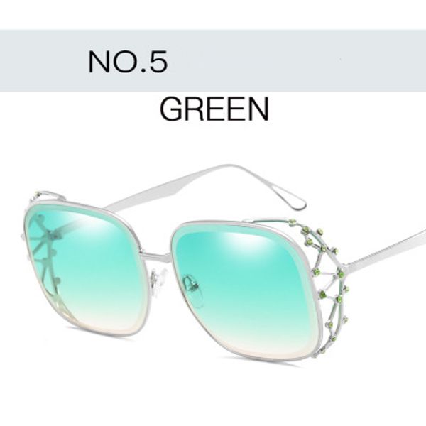 Occhiali da sole quadrati Steampunk all'ingrosso per le donne Designer di marca Strass Crystal Crown Grandi occhiali Moda femminile Shades Eyewear Lady