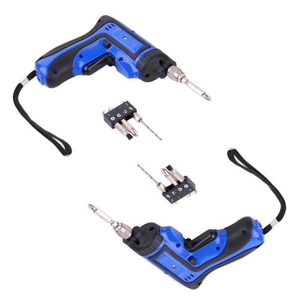 

5pcs/set cordless electric screwdriver set mini hand drill power driver drill with led lighting eu us plug