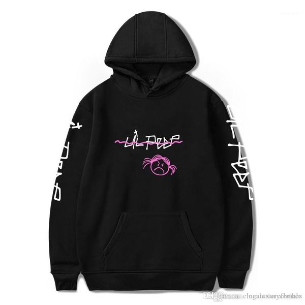 

street casual hoodies for men women autumn hooded designer clothing sweatshirts lil peep xx, Black