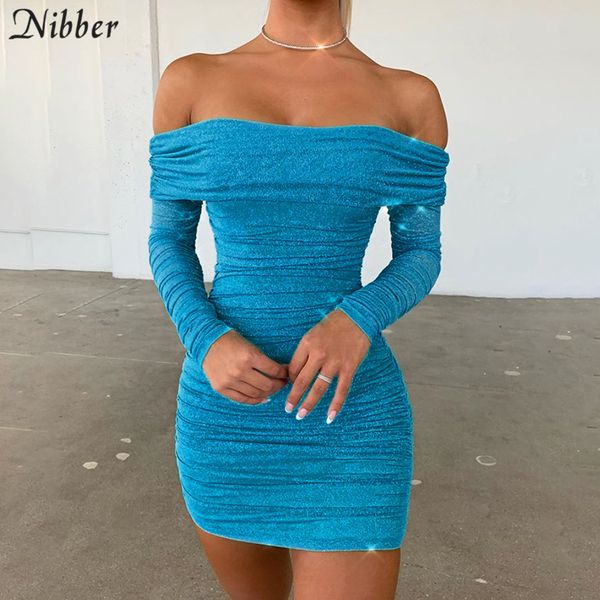 

nibber brisket dresses party shiny high waist mini wrinkle dress stretch slim soft bodycon black 2020 spring summer new, Black;gray