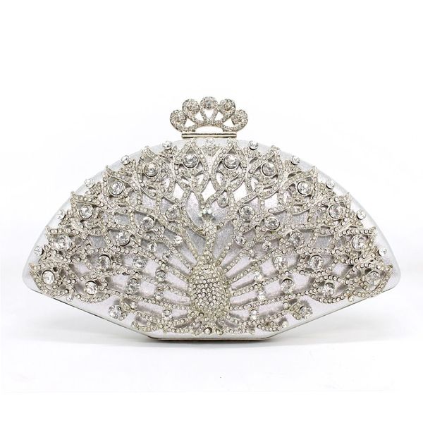 

2019 luxury designer women evening bags brand diamond crystal women party clutch bag fashion bridal wedding bag handbag bolsos cj191209, Black;red