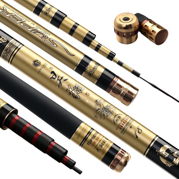 

high grade high carbon fishing rod super hard super light 28 tone 4.5 m 5.4 m 7.2 taiwan fishing rod big five sections