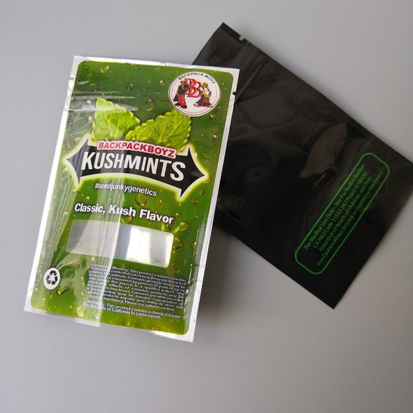 

KUSHMINTS Packbackboyz Сумка закрывающейся молнии уплотнение для свежести восковых цветов упаковки Лаков майларовых мешков BB майларовые мешки