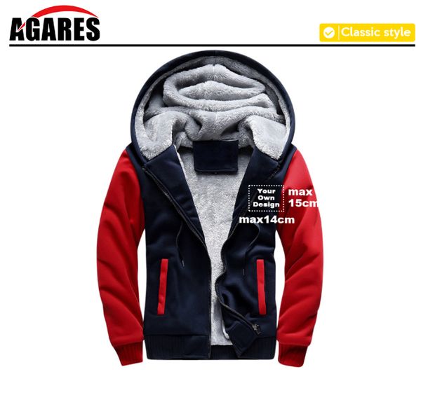 

winter for men hooded tracksuit man fashion thicken velvet casual hooded warm thick hoodies male jacket solid sweatshirt sa8, Black