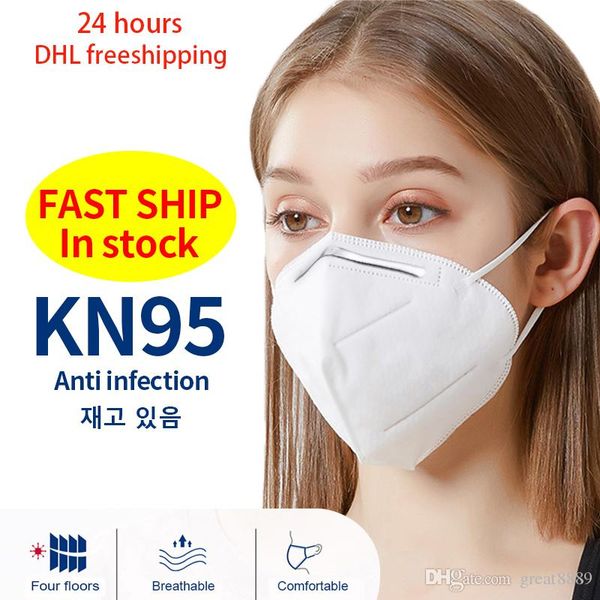 

ffp2 n95 disposable mask kn95 face masks mascherine maschera máscara anti dust pm2.5 safety protective face mouth mask dhl hipping