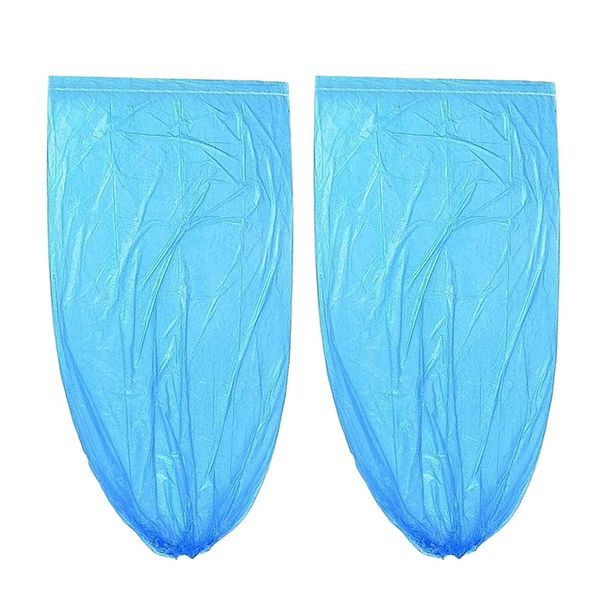 

20 pairs rain protective high shoe cover blue pe disposable waterproof solid outdoor boot, White;pink