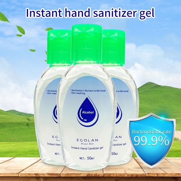 

50ml hand washing gel, portable hand sanitizer, hand sanitizer, durable disinfectant, no rinse, no need to wash, family use, DHL mail.