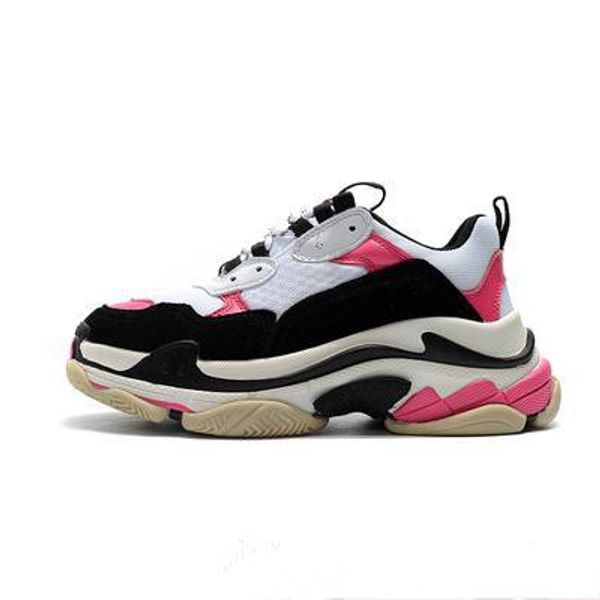

2019 designer shoes paris 17fw triple-s sneakers triple casual luxury dad shoes for men's beige black sports shoes tennis shoe size36-4