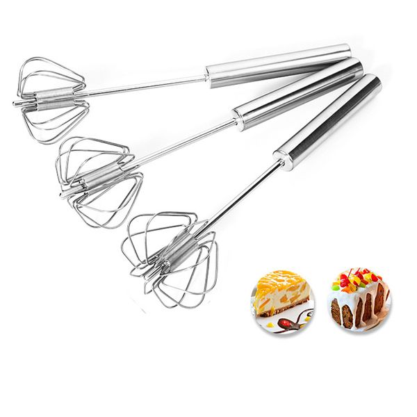 

semi-automatic egg whisk stainless steel hand push blender egg beater milk frother mixer stirrer kitchen versatile stiring tool kdjk1911