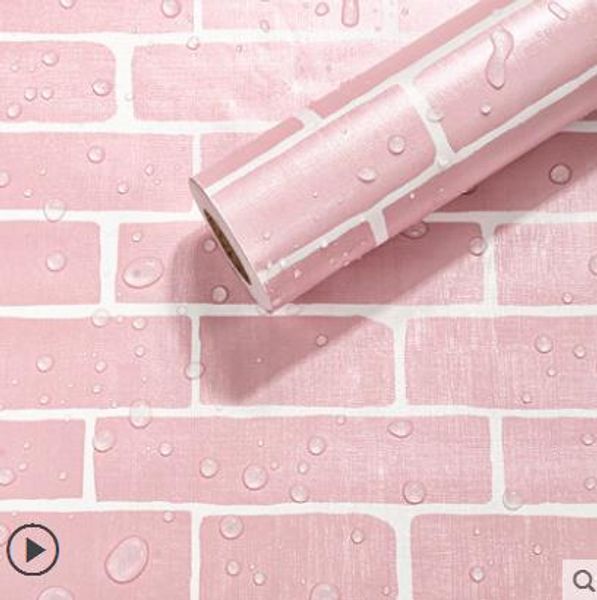 

10 meters pink girl heart wallpaper bedroom warm student dormitory bedroom refurbished self-adhesive wallpaper