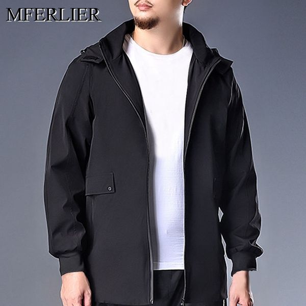 

autumn spring jackets men 5xl 6xl 7xl 8xl bust 140cm black color long sleeve loose men jackets, Black;brown