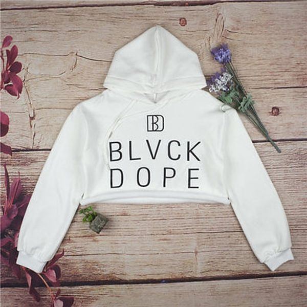 

2017 new arrival women hoodie long sleeve cotton casual loose t-shirts, White