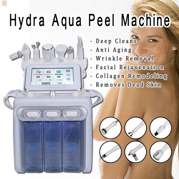 

2019 h2-o2 hydra dermabrasion aqua peel rf био-лифтинг-процедура для лица гидро-водная микродермабразия лицевая машина холодный молот oxygen