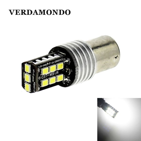 

1 pcs 1156 ba15s p21w 15 smd 2835 canbus led auto car bulbs indicator turn lights parking light dc 12v white lamp