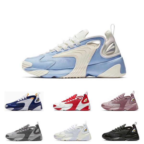 

Men Zoom 2K fashion sport sneakers blue creamy white triple black Trainer Designer M2K running shoes Comfortable sneakers size 36-45