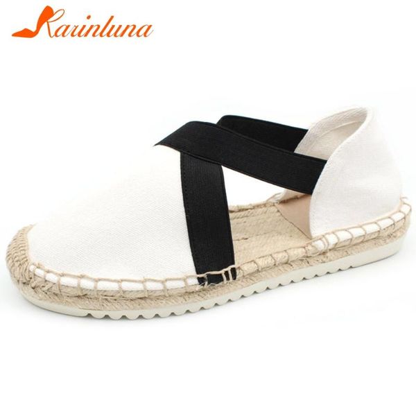 

karin fashion new dropship elastic band summer shoes woman flats solid casual comfortable flats women shoes footwear, Black