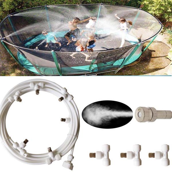 

garden watering irrigation garden supplies kit for greenhouse patio waterring irrigation mister line 6m white