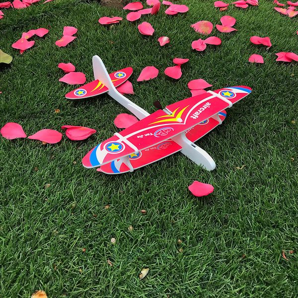

electric hand throw airplane model high speed switch fly aircraft children air vehicle toys kids flight gift