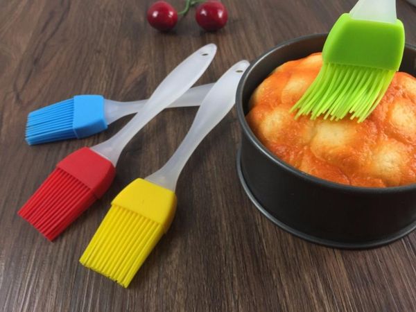 

17.5*3.2cm eco-friendly silicone liquid oil cake brush tools butter bread pastry brush baking tool sauce/ vinegar cooking tools