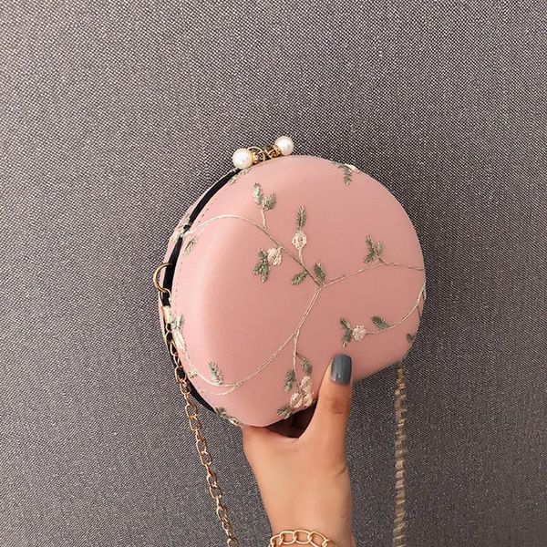

women messenger bags flowers applique hasp solid color handbag peach heart-shaped lace crossbody shoulder bag bolsa feminina