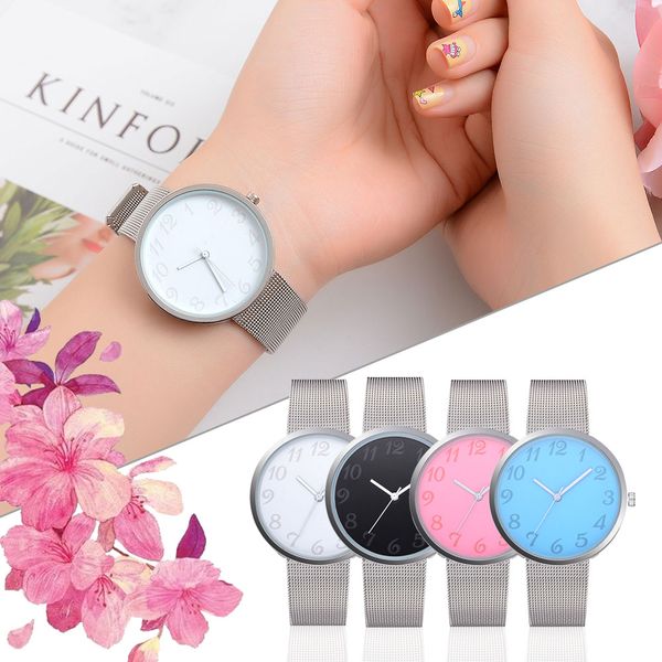 

large bracelet women watch quartz-watches ladies fashion watch dress watches casual business birthday gift, Slivery;brown